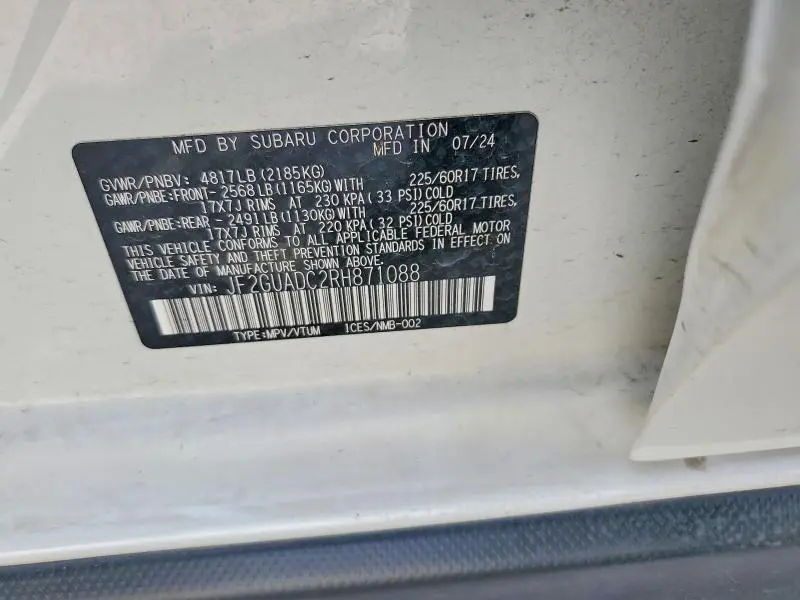 2024 SUBARU CROSSTREK PREMIUM  