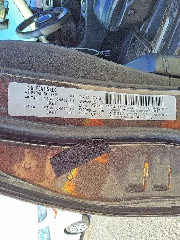 2015 DODGE DURANGO LIMITED  