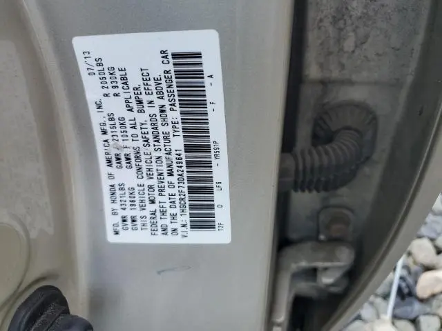 2013 HONDA ACCORD EX  