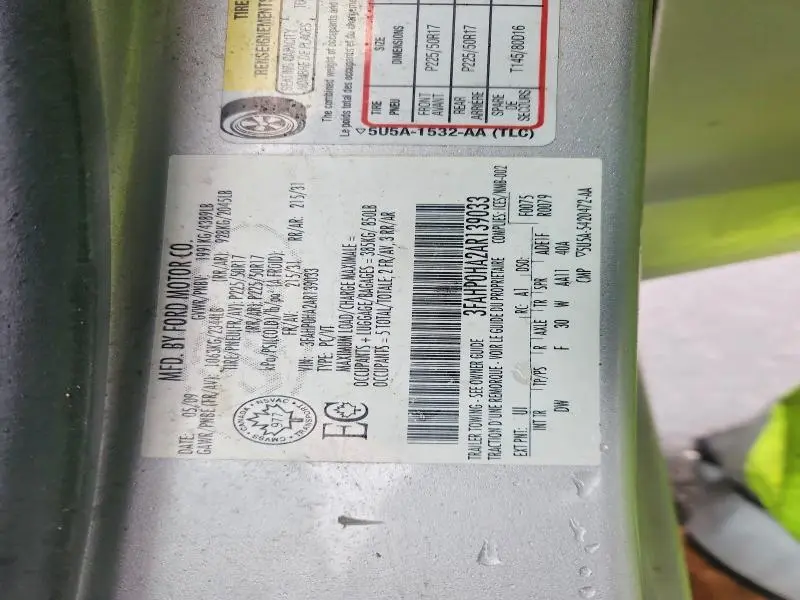 2010 FORD FUSION SE  