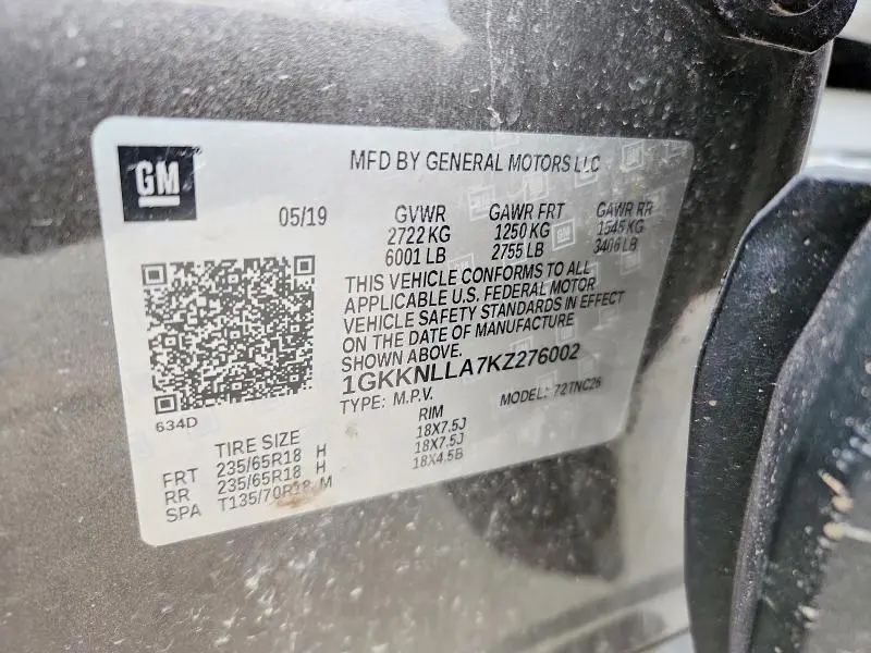 2019 GMC ACADIA SLE  