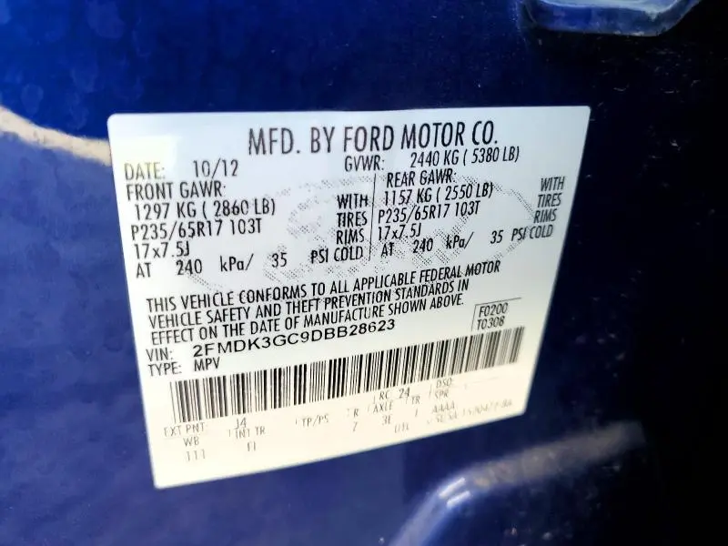 2013 FORD EDGE SE  