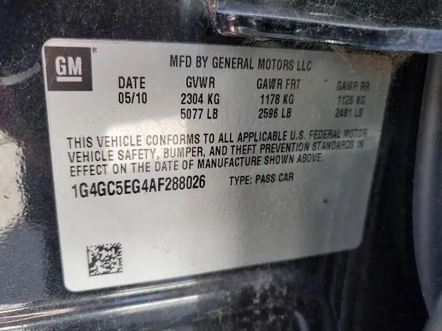 2010 BUICK LACROSSE CXL  