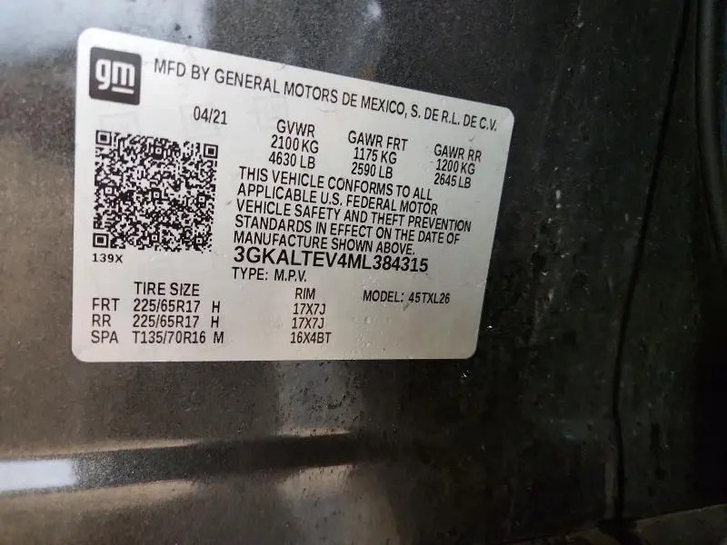 2021 GMC TERRAIN SLE  