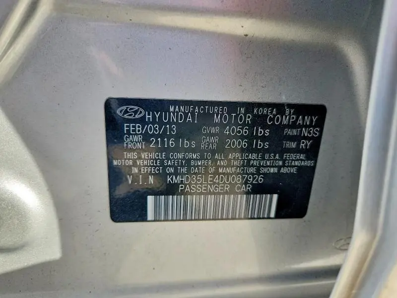 2013 HYUNDAI ELANTRA GT BASE  