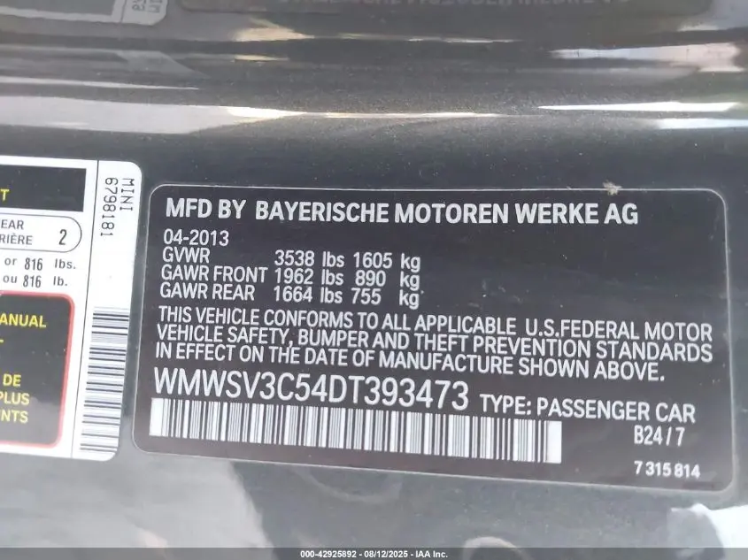 2013 MINI HARDTOP COOPER S