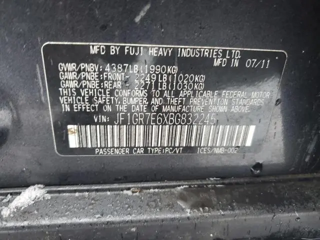 2011 SUBARU IMPREZA WRX