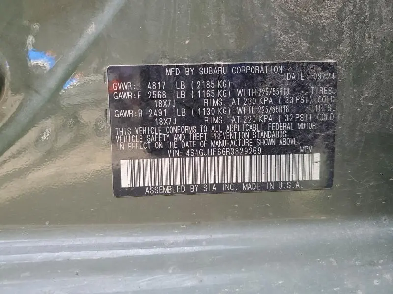 2024 SUBARU CROSSTREK SPORT  