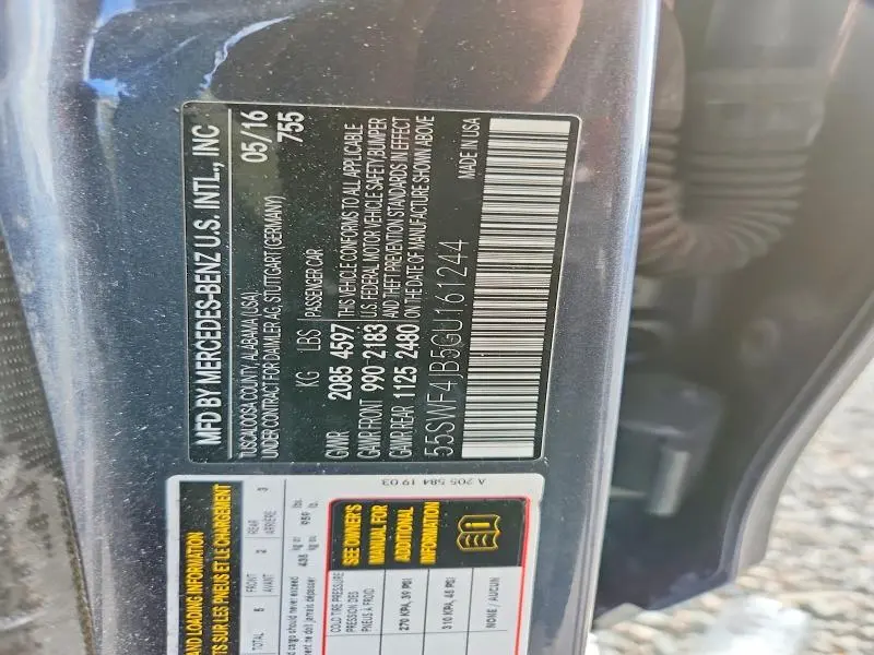 2016 MERCEDES-BENZ C 300  