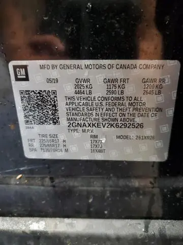 2019 CHEVROLET EQUINOX LT  