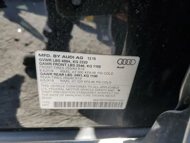 2016 AUDI Q3 PREMIUM PLUS  