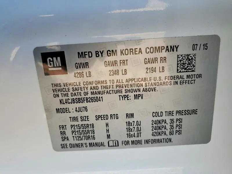 2015 BUICK ENCORE CONVENIENCE  