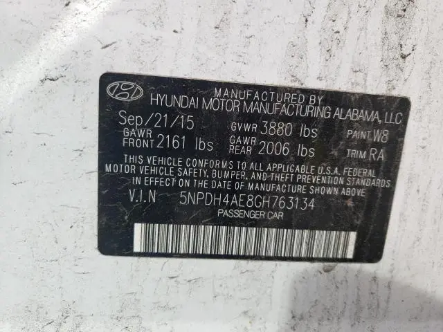 2016 HYUNDAI ELANTRA SE