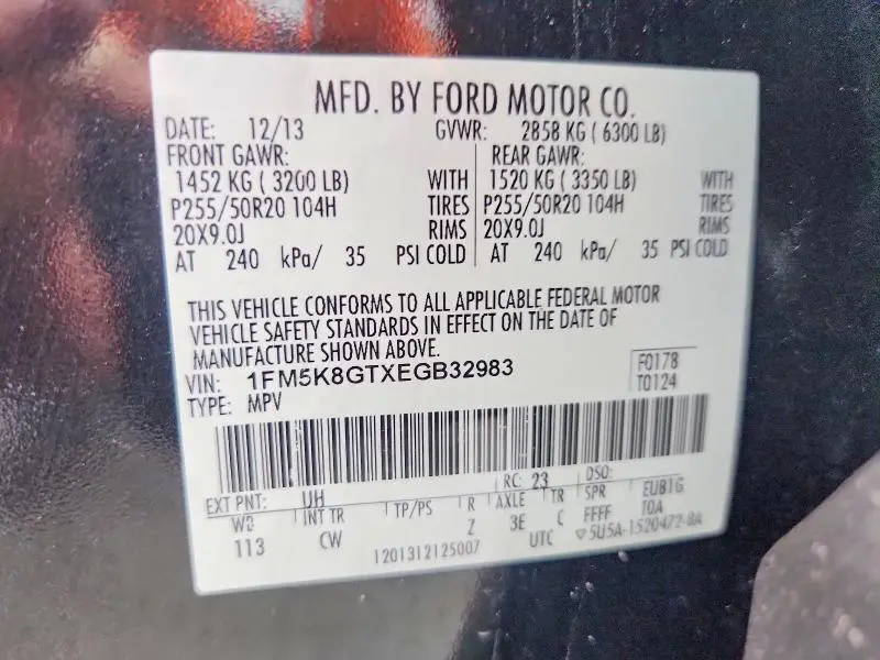 2014 FORD EXPLORER SPORT  