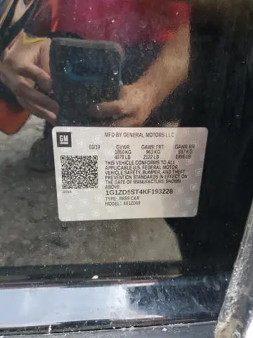 2019 CHEVROLET MALIBU LT  