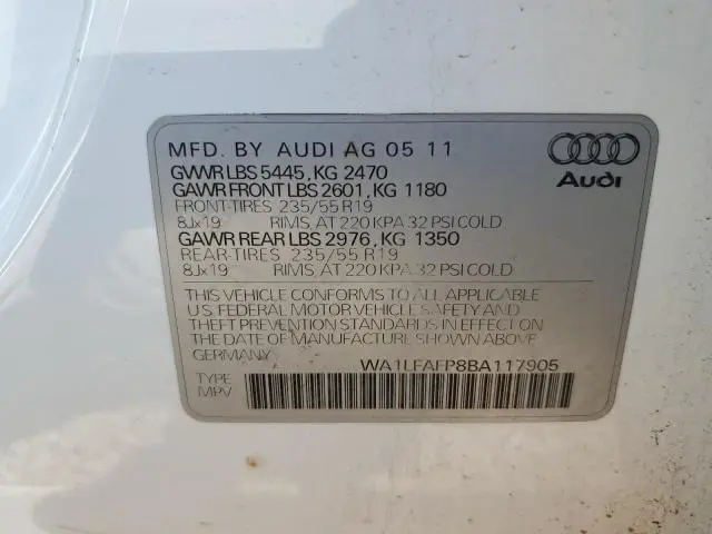 2011 AUDI Q5 PREMIUM PLUS  