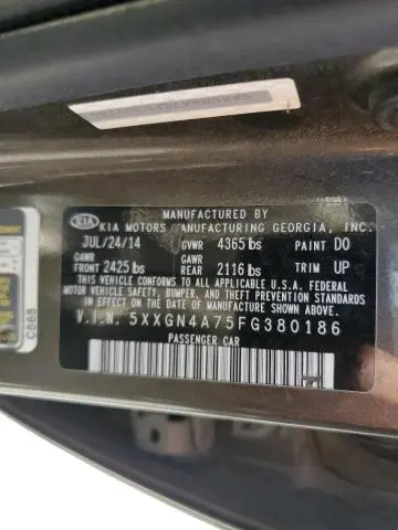 2015 KIA OPTIMA EX  