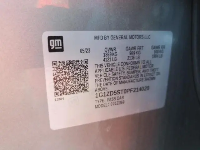 2023 CHEVROLET MALIBU LT  