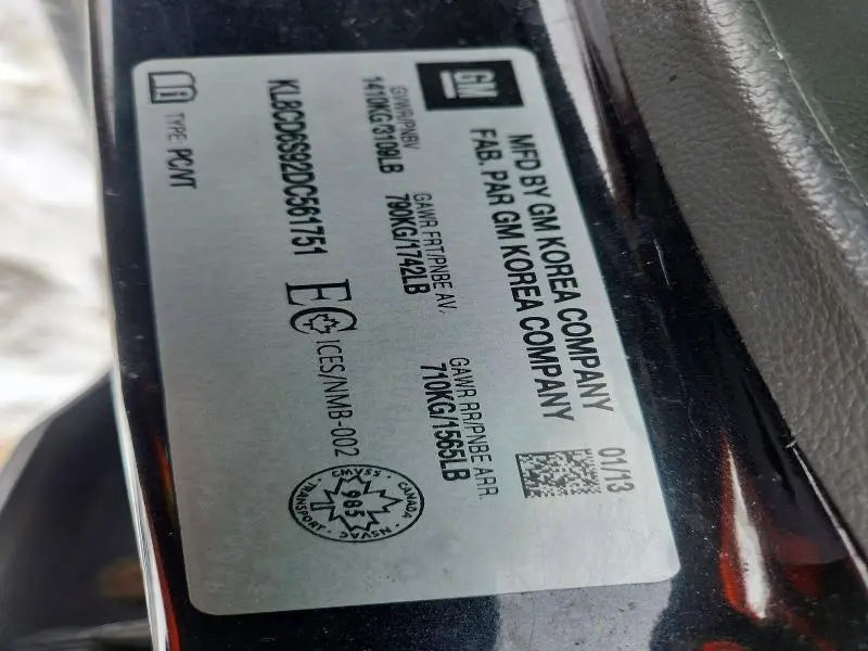 2013 CHEVROLET SPARK 1LT  