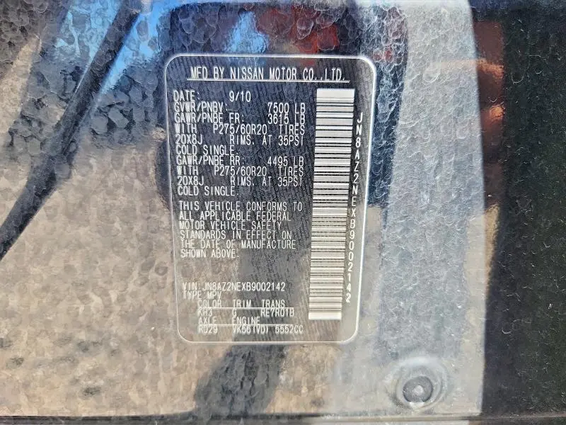 2011 INFINITI QX56 BASE  