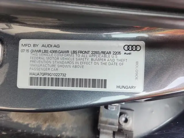 2016 AUDI A3 PREMIUM  