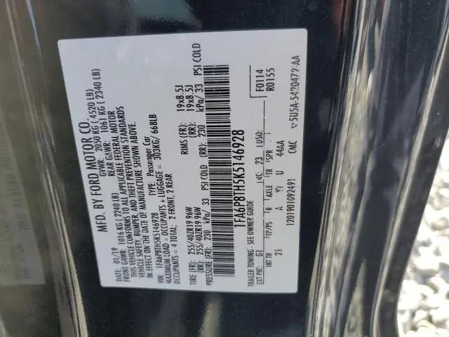 2019 FORD MUSTANG   