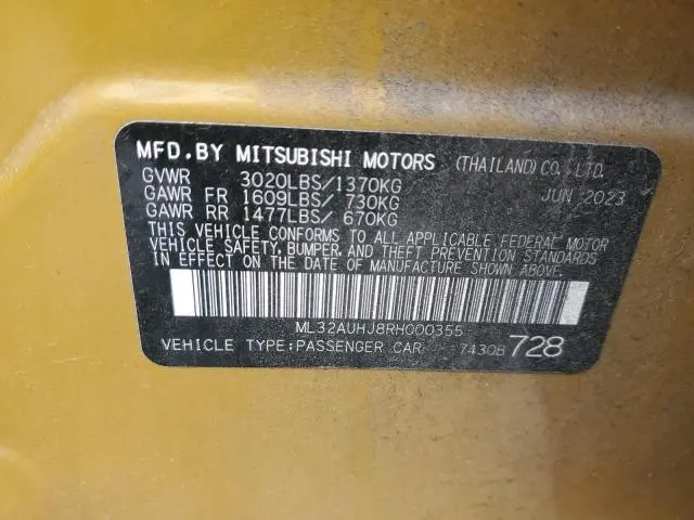 2024 MITSUBISHI MIRAGE ES  