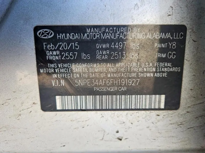 2015 HYUNDAI SONATA SPORT  