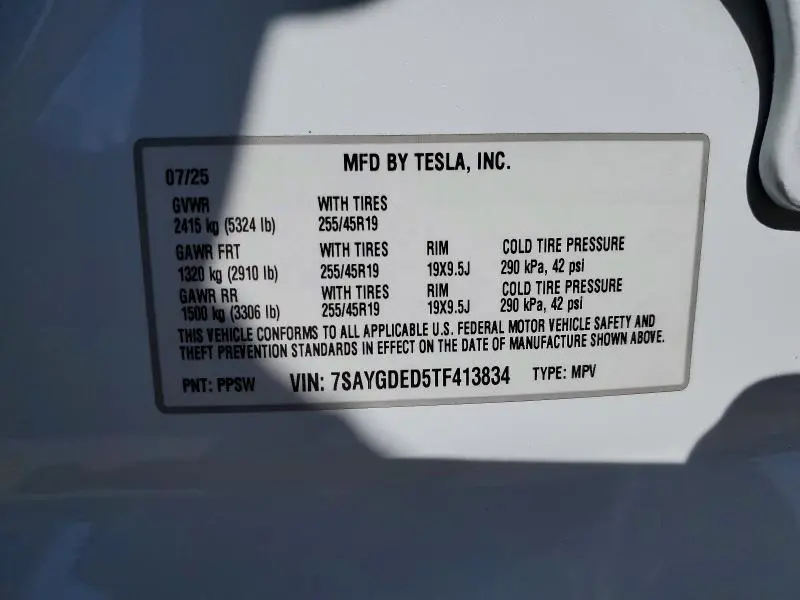 2026 TESLA MODEL Y   