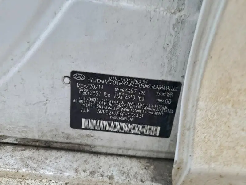 2015 HYUNDAI SONATA SE  