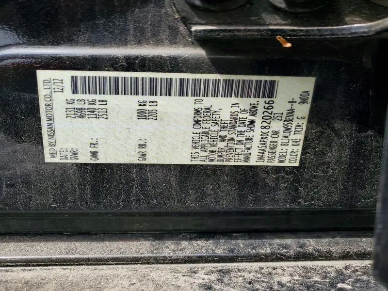 2013 NISSAN MAXIMA 3.5 S  