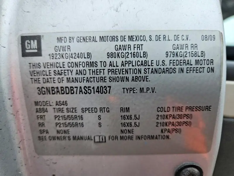 2010 CHEVROLET HHR LT  