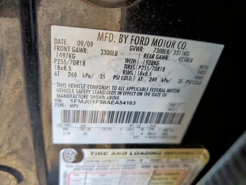 2010 FORD EXPEDITION XLT  