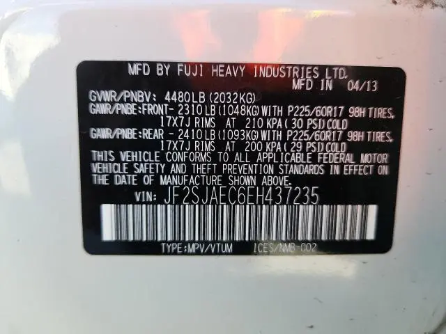 2014 SUBARU FORESTER 2.5I PREMIUM  