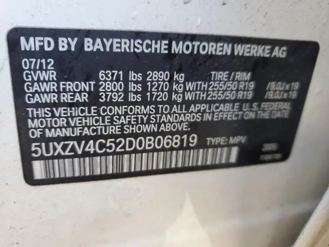 2013 BMW X5 XDRIVE35I  