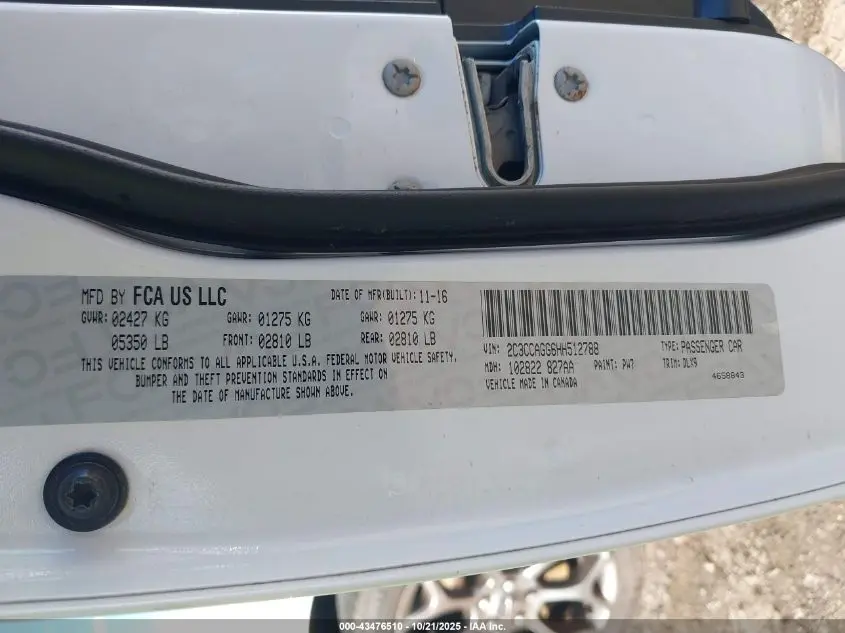 2017 CHRYSLER 300 300S AWD