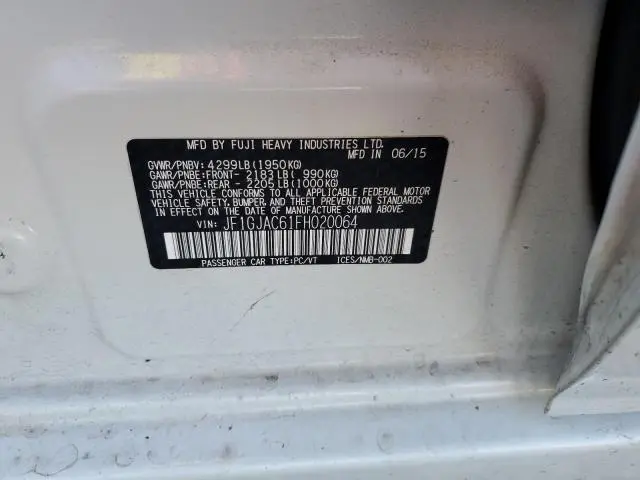 2015 SUBARU IMPREZA PREMIUM  