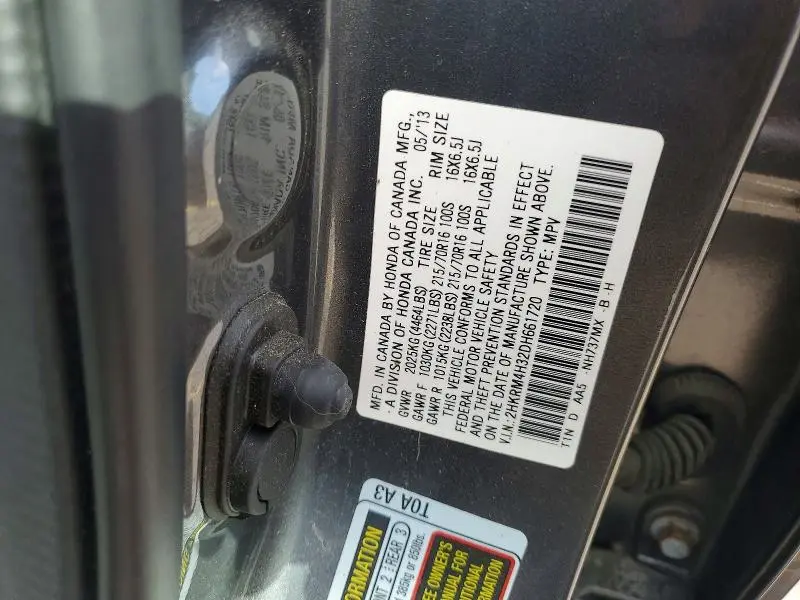 2013 HONDA CR-V LX  