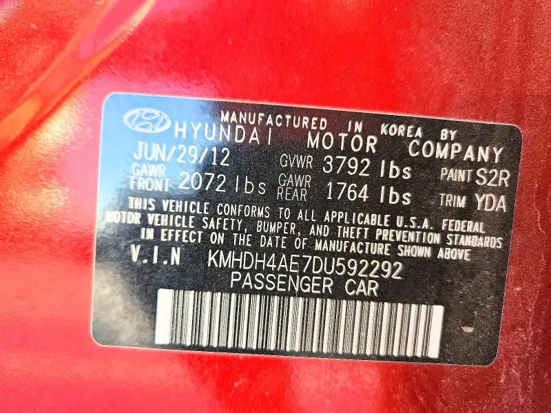 2013 HYUNDAI ELANTRA GLS  