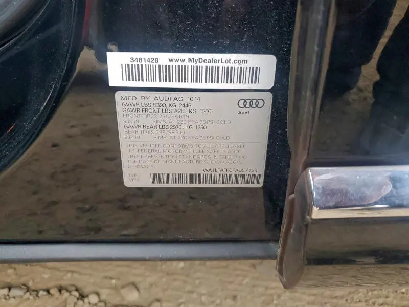 2015 AUDI Q5 PREMIUM PLUS  