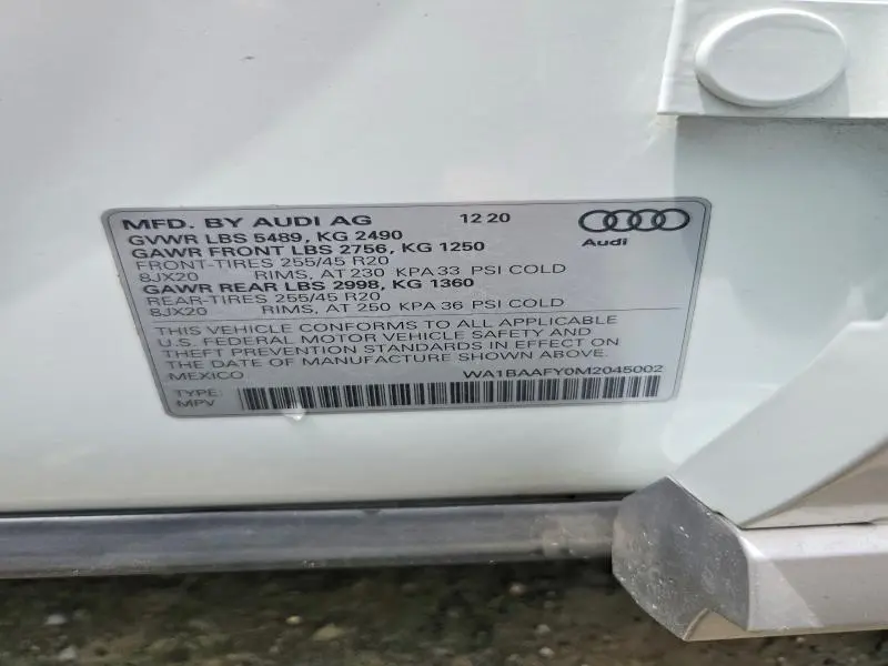 2021 AUDI Q5 PREMIUM PLUS  