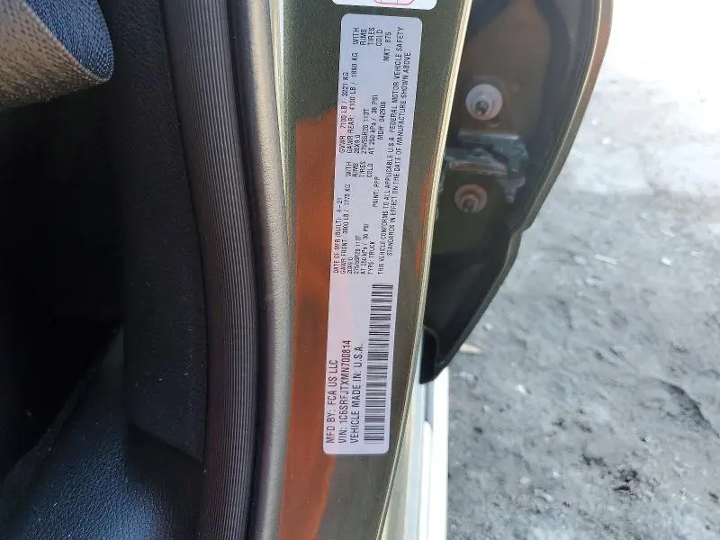 2021 RAM 1500 LARAMIE  