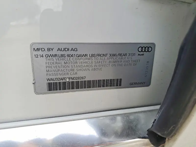 2015 AUDI A8 L QUATTRO  