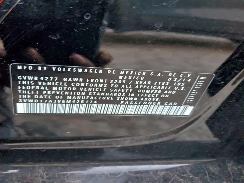 2014 VOLKSWAGEN JETTA SE  