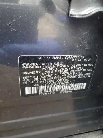 2023 SUBARU FORESTER WILDERNESS  