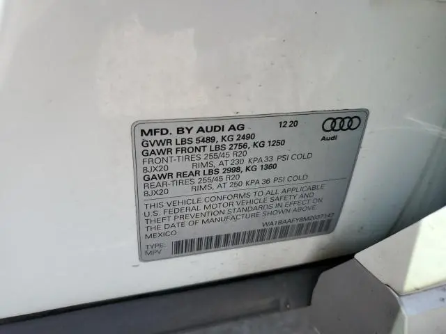2021 AUDI Q5 PREMIUM PLUS  