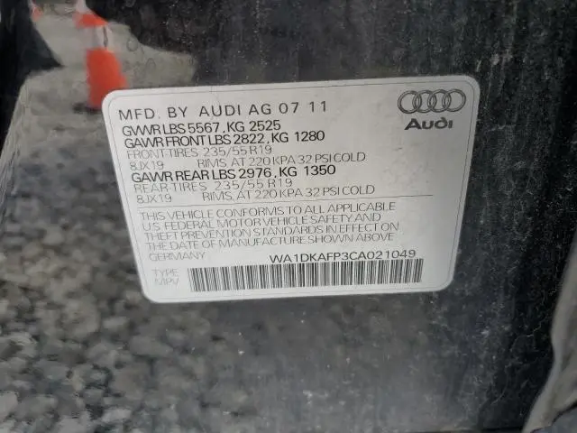2012 AUDI Q5 PREMIUM PLUS  
