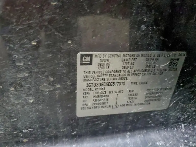 2014 GMC SIERRA K1500 SLE  