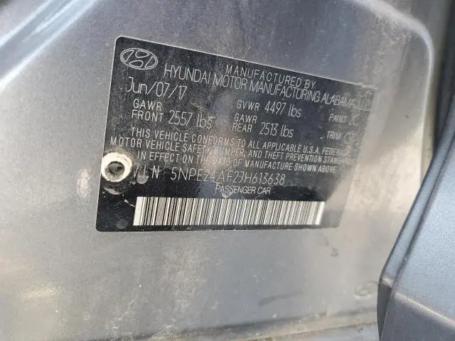 2018 HYUNDAI SONATA SE  