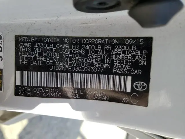 2016 TOYOTA PRIUS V   